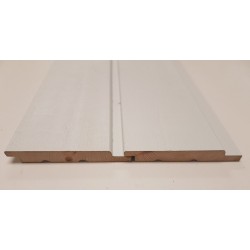 White Cape Cod Rebated Euro Channel Cladding 18mm x 137mm - To Clear